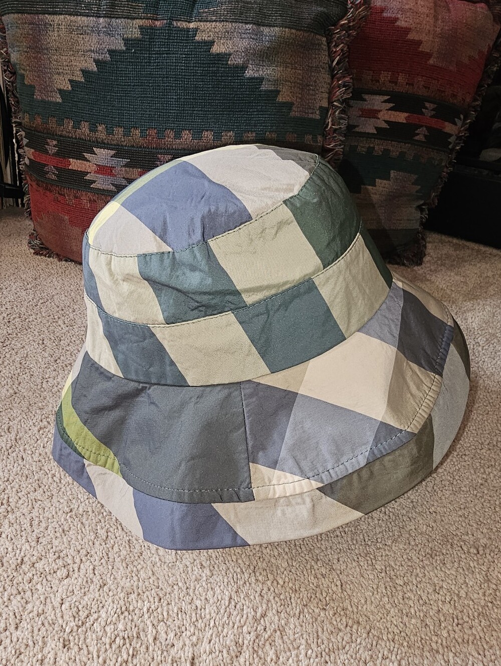 Never Worn. Plaid Bucket Waterproof Hat.